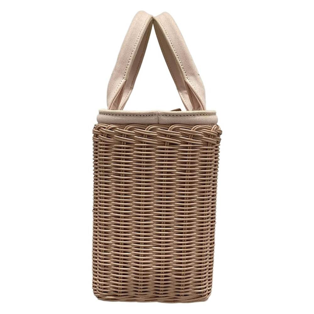 Prada Handbag 1BG835 Pink Rattan Canvas - Picture 2 of 8